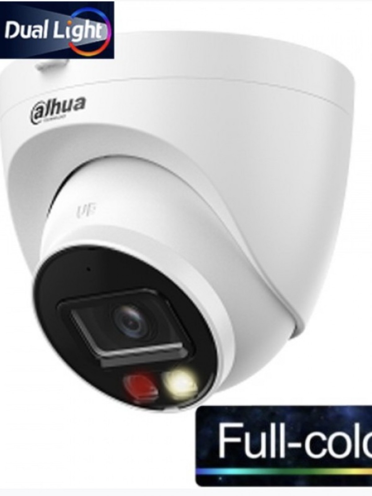 DAHUA IPC-HDW1249T-S-IL 2MP 1080P 2.8MM LENSLİ H265+ SMART DUAL LİGHT AYDINLATMALI SESLİ RENKLİ RENKLİ COLOR DOME IP KAMERA