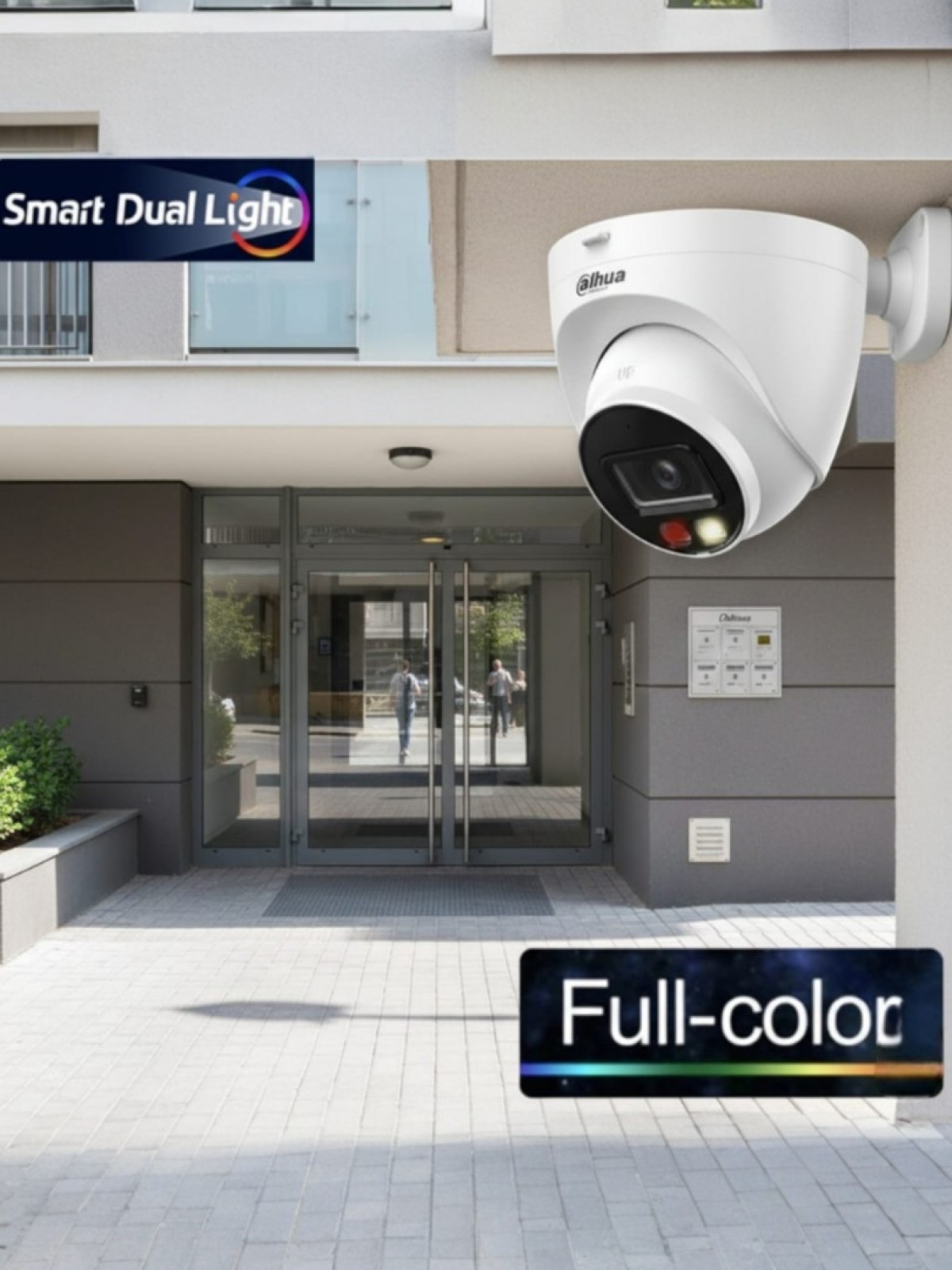 DAHUA IPC-HDW1249T-S-IL 2MP 1080P 2.8MM LENSLİ H265+ SMART DUAL LİGHT AYDINLATMALI SESLİ RENKLİ RENKLİ COLOR DOME IP KAMERA