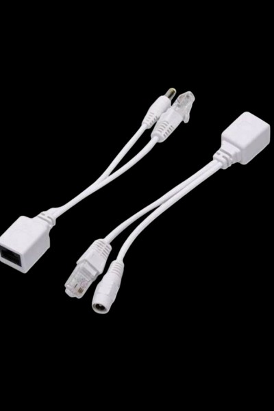 PASİF POE ENJEKTÖR ADAPTÖR SETİ | RJ45 + DC UÇLU | IP KAMERA VE AĞ CİHAZLARIYLA UYUMLU