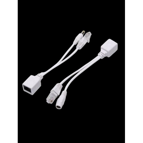 PASİF POE ENJEKTÖR ADAPTÖR SETİ | RJ45 + DC UÇLU | IP KAMERA VE AĞ CİHAZLARIYLA UYUMLU