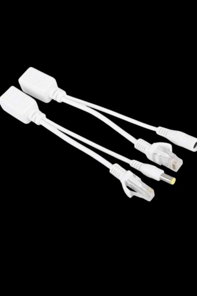 PASİF POE ENJEKTÖR ADAPTÖR SETİ | RJ45 + DC UÇLU | IP KAMERA VE AĞ CİHAZLARIYLA UYUMLU
