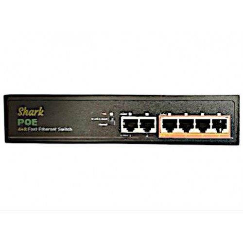 SHARK TXE203 4P*10/100 POE+2P*UPLINK SWITCH  