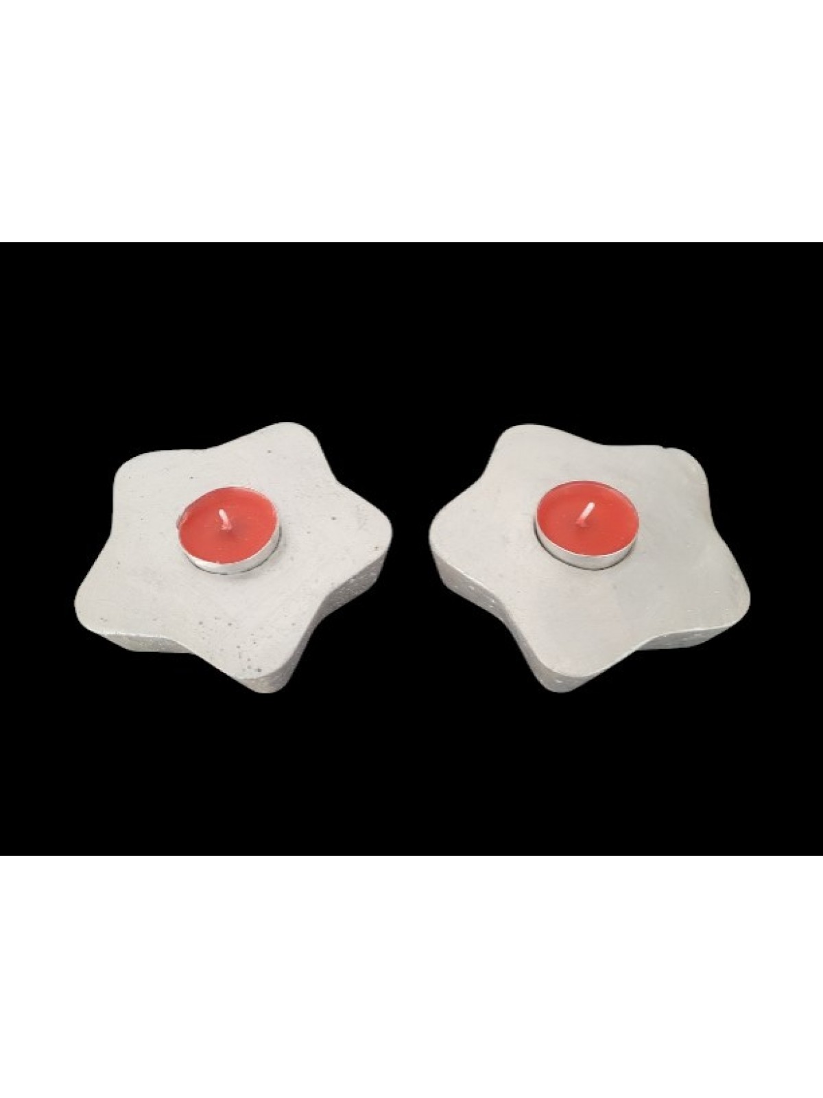 HOBİ ALÇI DEKORATİF  YILDIZ MUMLUK