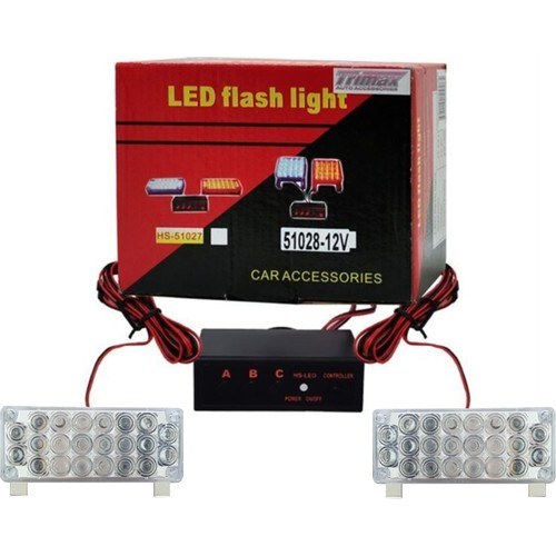 C9 PANJUR ARASI MODLU 44 LEDLİ FLAŞLI KIRMIZI MAVİ LAMBA 22X2