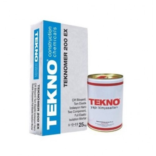 TEKNO TEKNOMAR 200 EX KRİSTALİZE (ÇİFT KOMPONENTLİ KRİSTALİZE SU YALITIM MALZEMESİ) 35 KG SET 