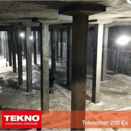 TEKNO TEKNOMAR 200 EX KRİSTALİZE (ÇİFT KOMPONENTLİ KRİSTALİZE SU YALITIM MALZEMESİ) 35 KG SET 