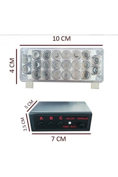 C9 PANJUR ARASI MODLU 44 LEDLİ FLAŞLI KIRMIZI MAVİ LAMBA 22X2 C9 PANJUR ARASI MODLU 44 LEDLİ FLAŞLI KIRMIZI MAVİ LAMBA 22X2