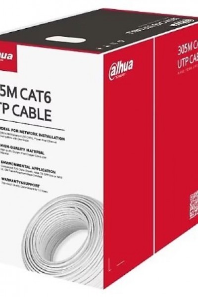 CAT6 4x2x23 AWG DAHUA PFM920I-6UN-C UTP 305 MT SAF BAKIR LSZH KABLO 