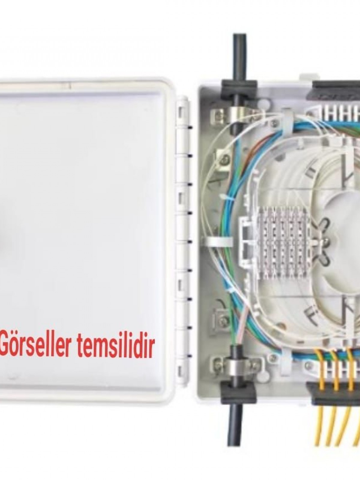 ARS FİBER OPTİK PATCH PANEL SC/SX 4 PORT EK KASET DAHİL (PLASTİK SONLANDIRMA KUTUSU)
