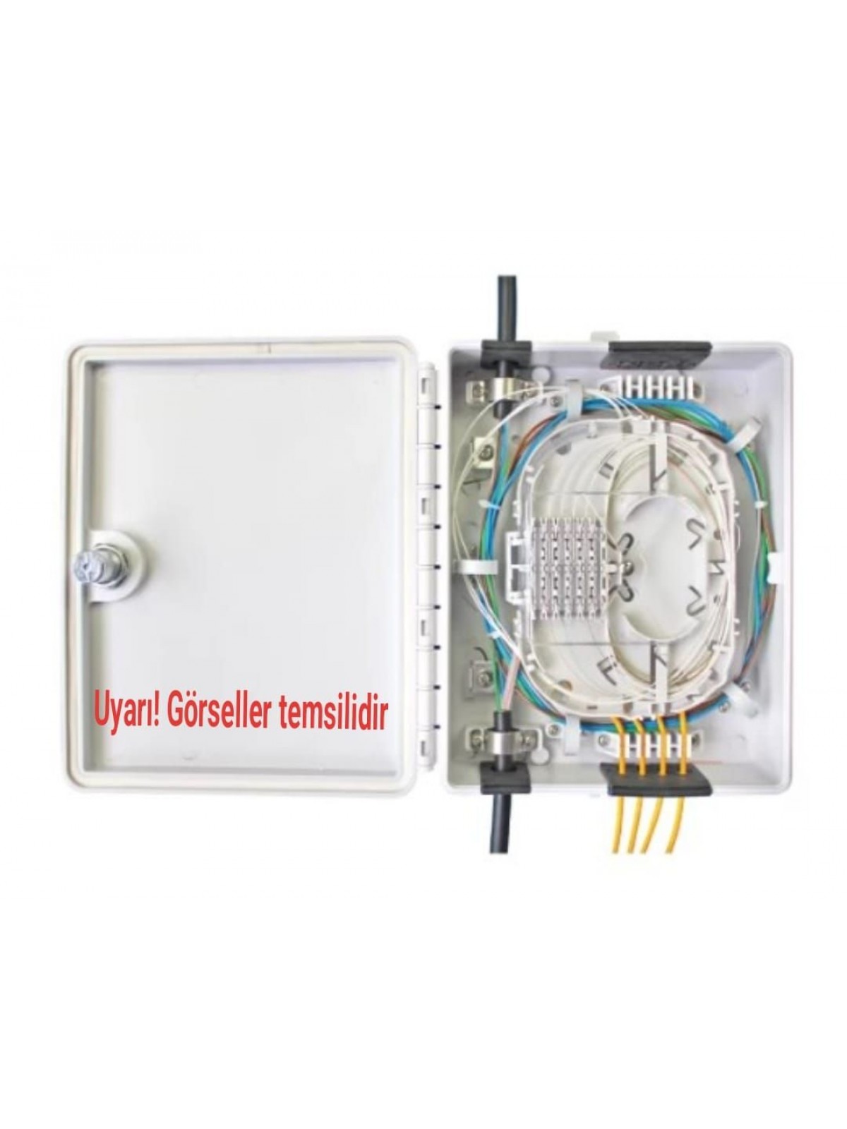 ARS FİBER OPTİK PATCH PANEL SC/SX 4 PORT EK KASET DAHİL (PLASTİK SONLANDIRMA KUTUSU)