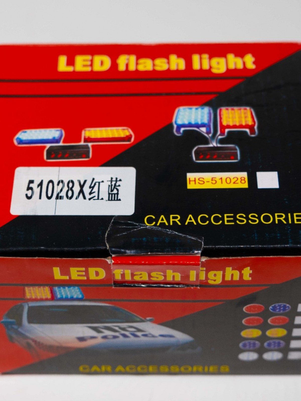 C9 PANJUR ARASI MODLU 44 LEDLİ FLAŞLI KIRMIZI MAVİ LAMBA 22X2