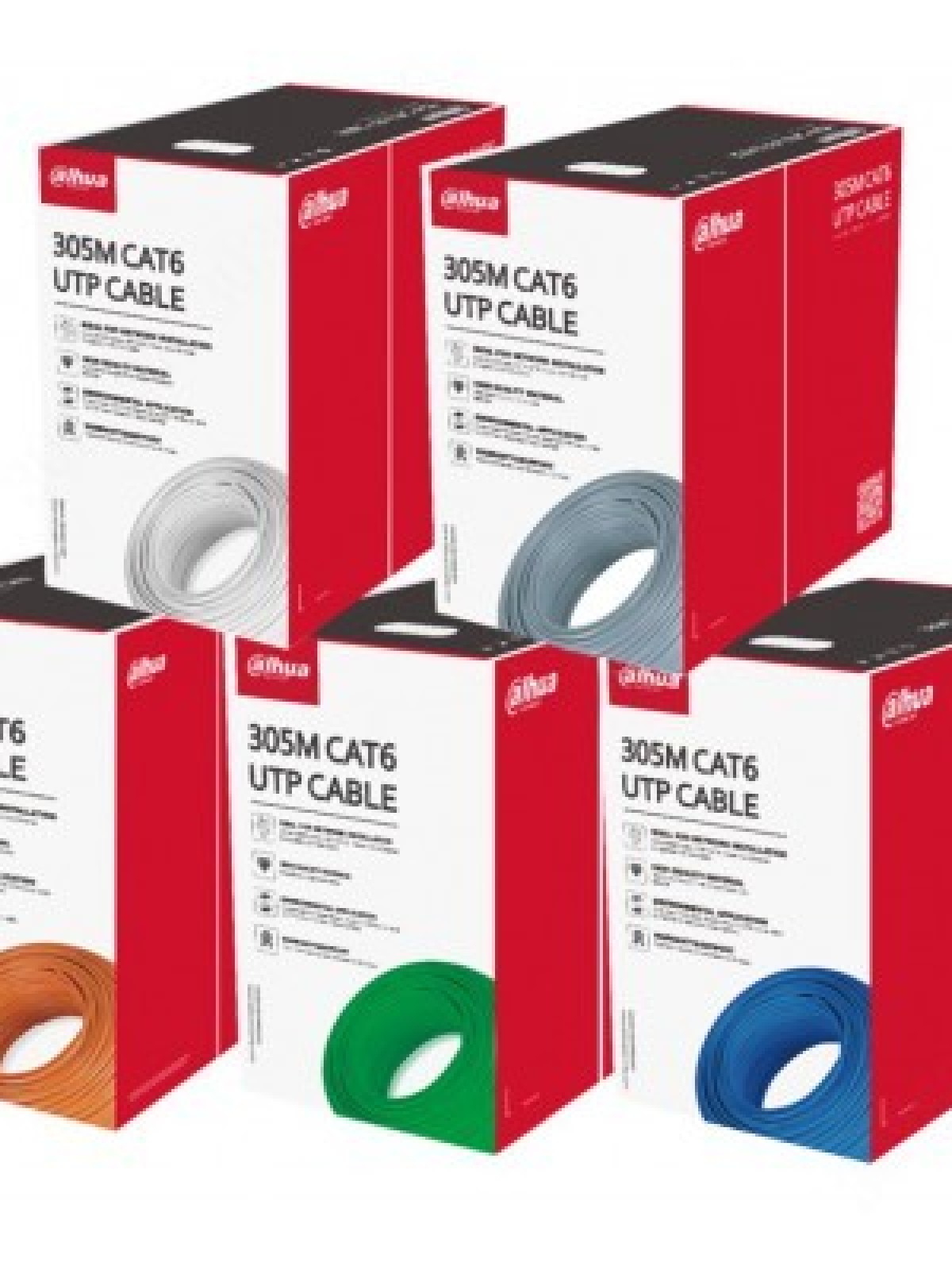 CAT6 DAHUA PFM920I-6UN-C UTP 305 MT SAF BAKIR 23 AWG LSZH KABLO