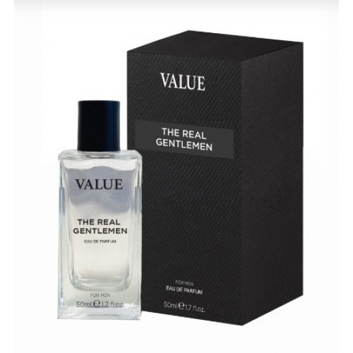 VALUE THE REAL GENTLEME EAU DE PARFUM FOR MEN 50 ML. VALUE 