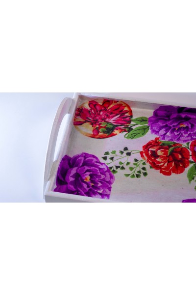 MASALSI YAZMA BASKILI  SUNUMLUK TEPSİ