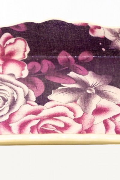 YAZMA BASKILI SUNUMLUK TEPSİ 