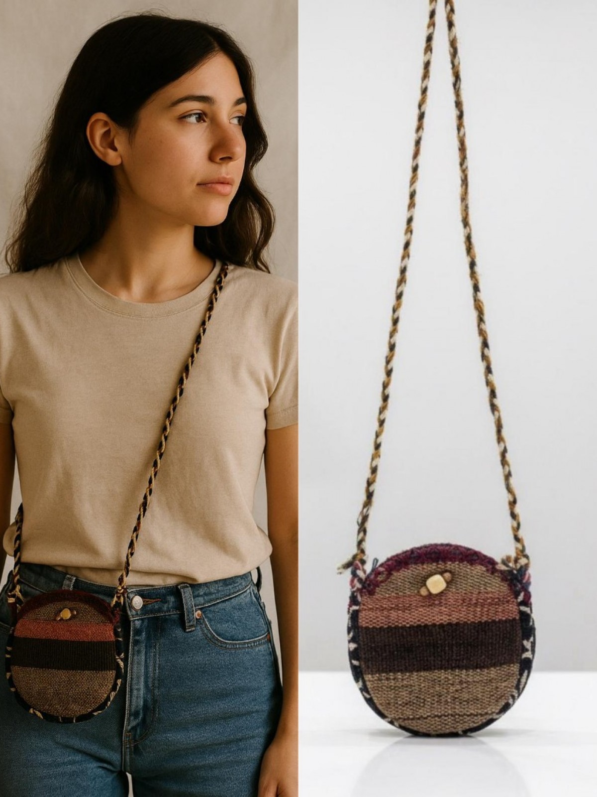 HAKKARİ EL ÖRMESİ  BAYAN ÇANTA