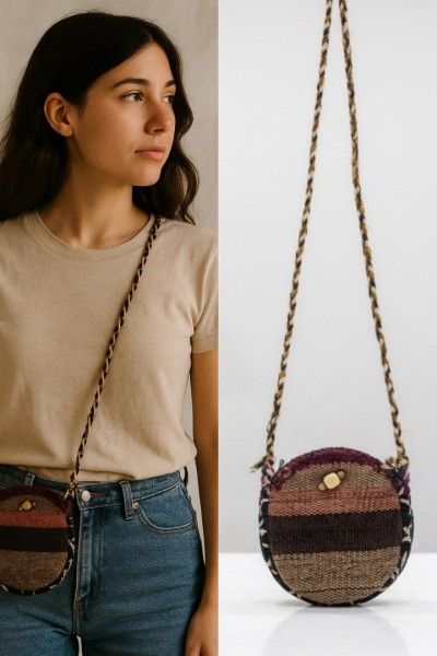 HAKKARİ EL ÖRMESİ  BAYAN ÇANTA