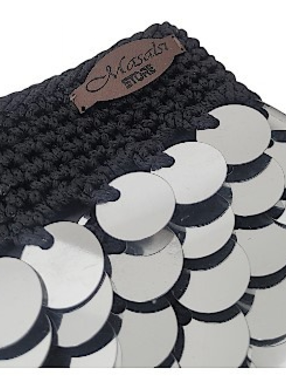 GÜMÜŞ PAYETLİ ABİYE ÇANTA 