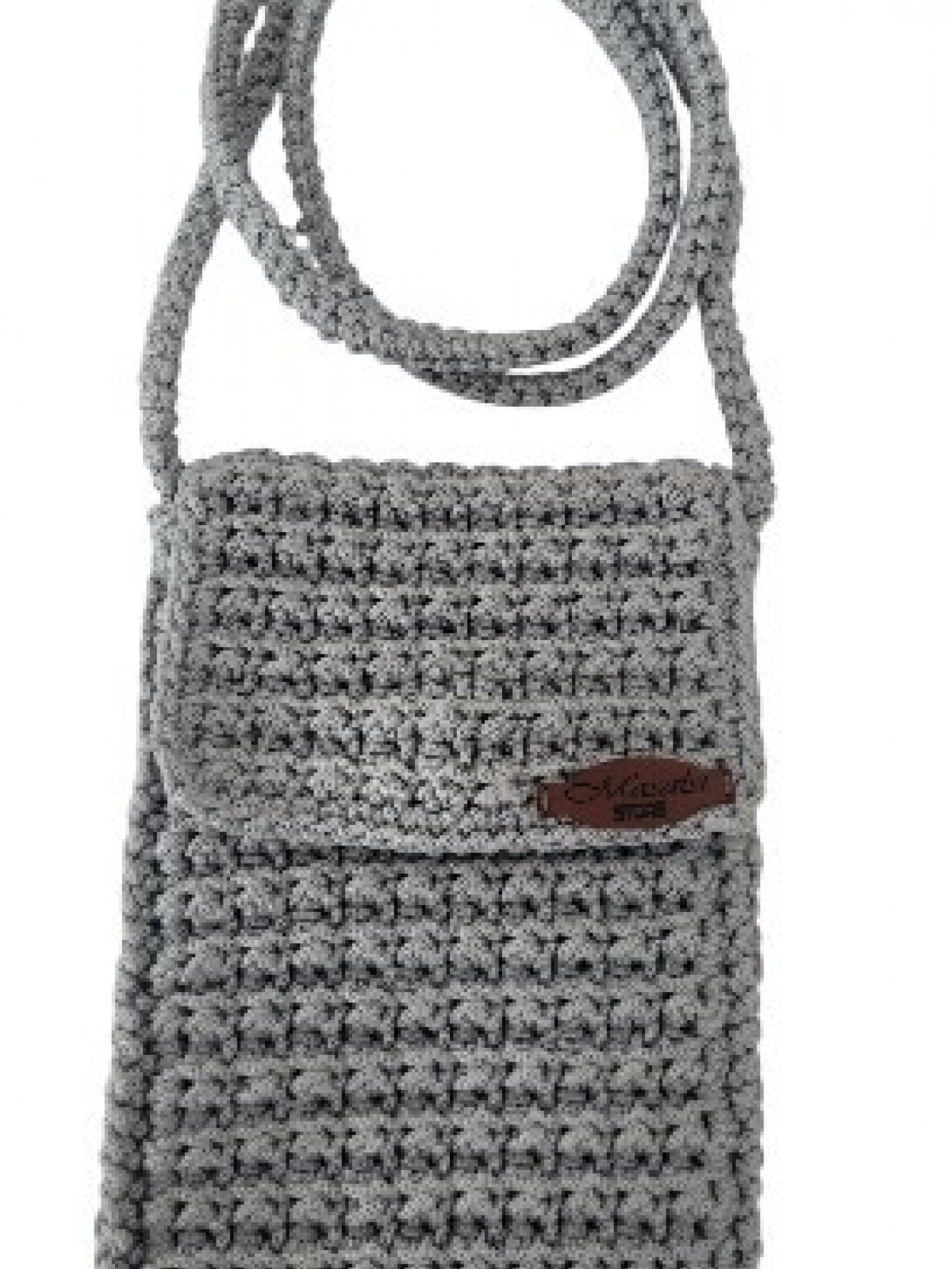 GRAY CASUAL MAKROME OMUZ ÇANTASI(TELEFONLUK)