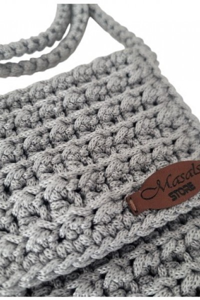 GRAY CASUAL MAKROME OMUZ ÇANTASI(TELEFONLUK)