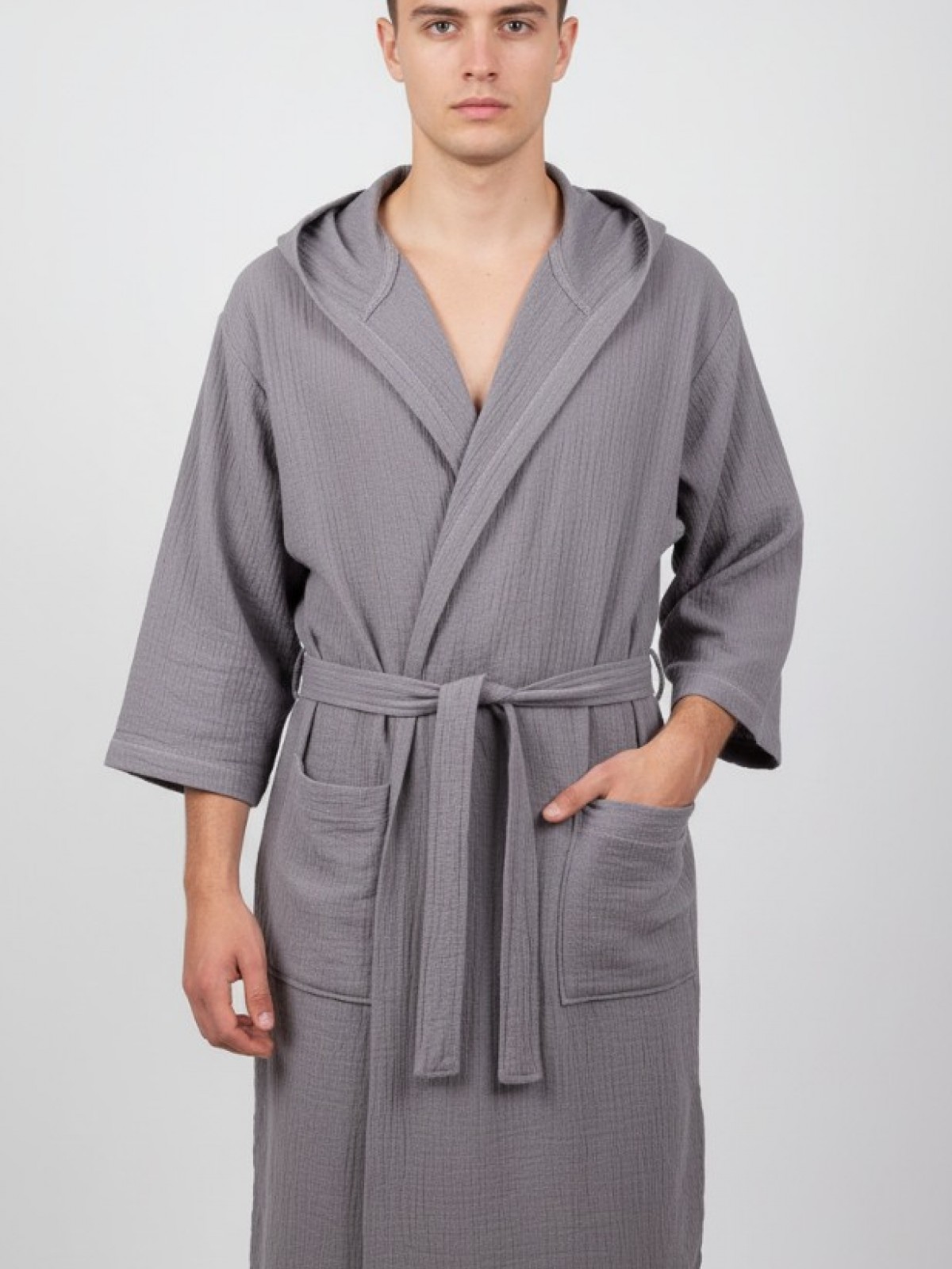 LİNENS ALORA MÜSLİN BORNOZ ( TEK KİŞİLİK)