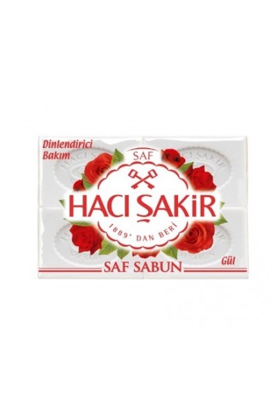 HACI ŞAKİR GÜL 4X150 GR KALIP SABUN HACI ŞAKİR GÜL 4X150 GR KALIP SABUN