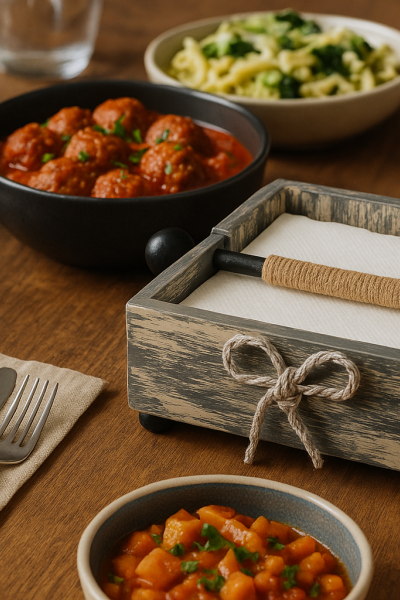 MASALSI ESKİTME DEKORATİF PEÇETELİK 