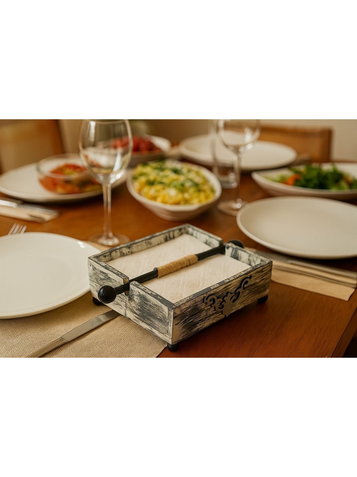 MASALSI ESKİTME DEKORATİF PEÇETELİK