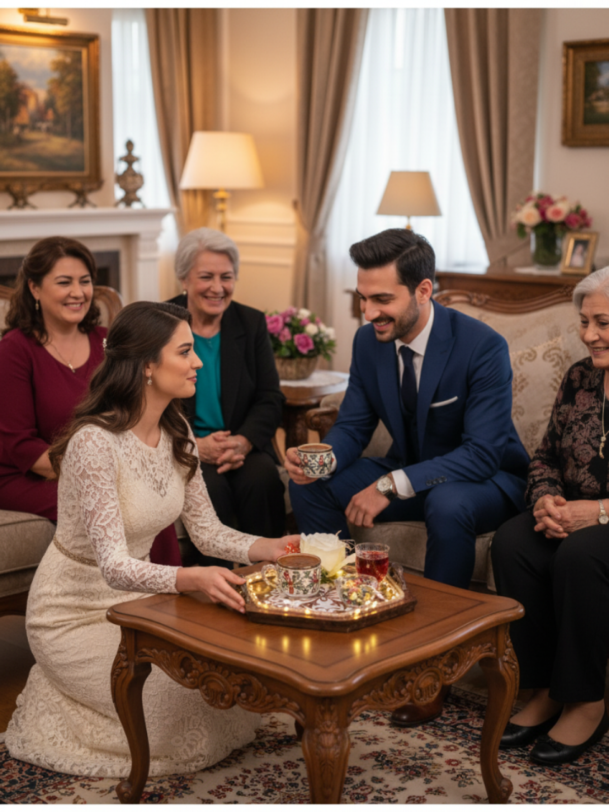MASALSI SÖZ VE NİŞAN (DAMAT)TEPSİSİ