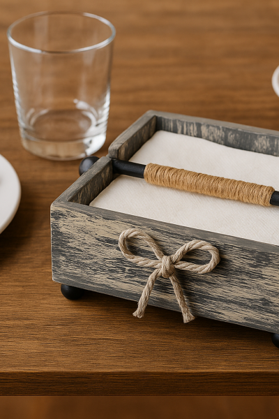 MASALSI ESKİTME DEKORATİF PEÇETELİK 