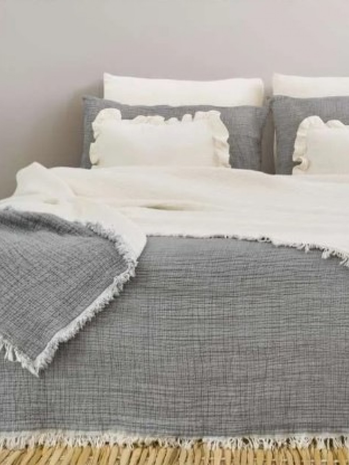 DESTİNY HOMETEX MÜSLİN YORGAN / TEK KİŞİLİK (ANTRASİT) 160 X 220 CM