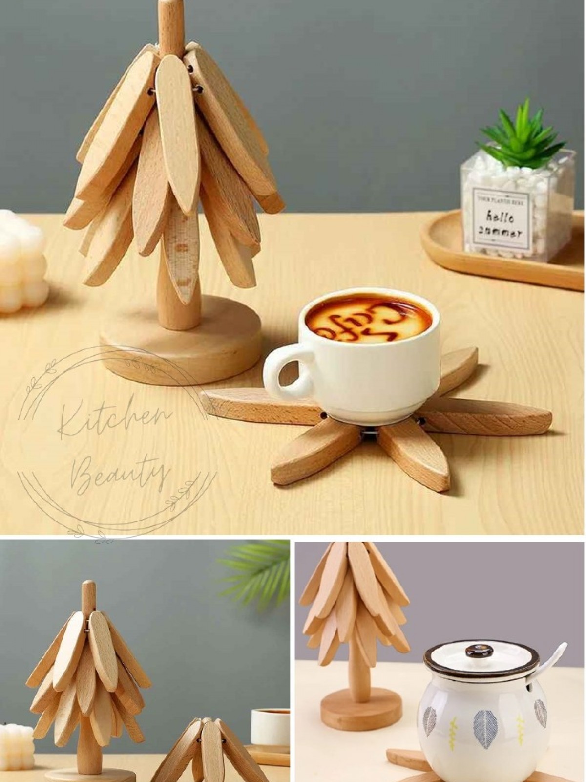 3'LÜ STANDLI BAMBU NİHALE SETİ