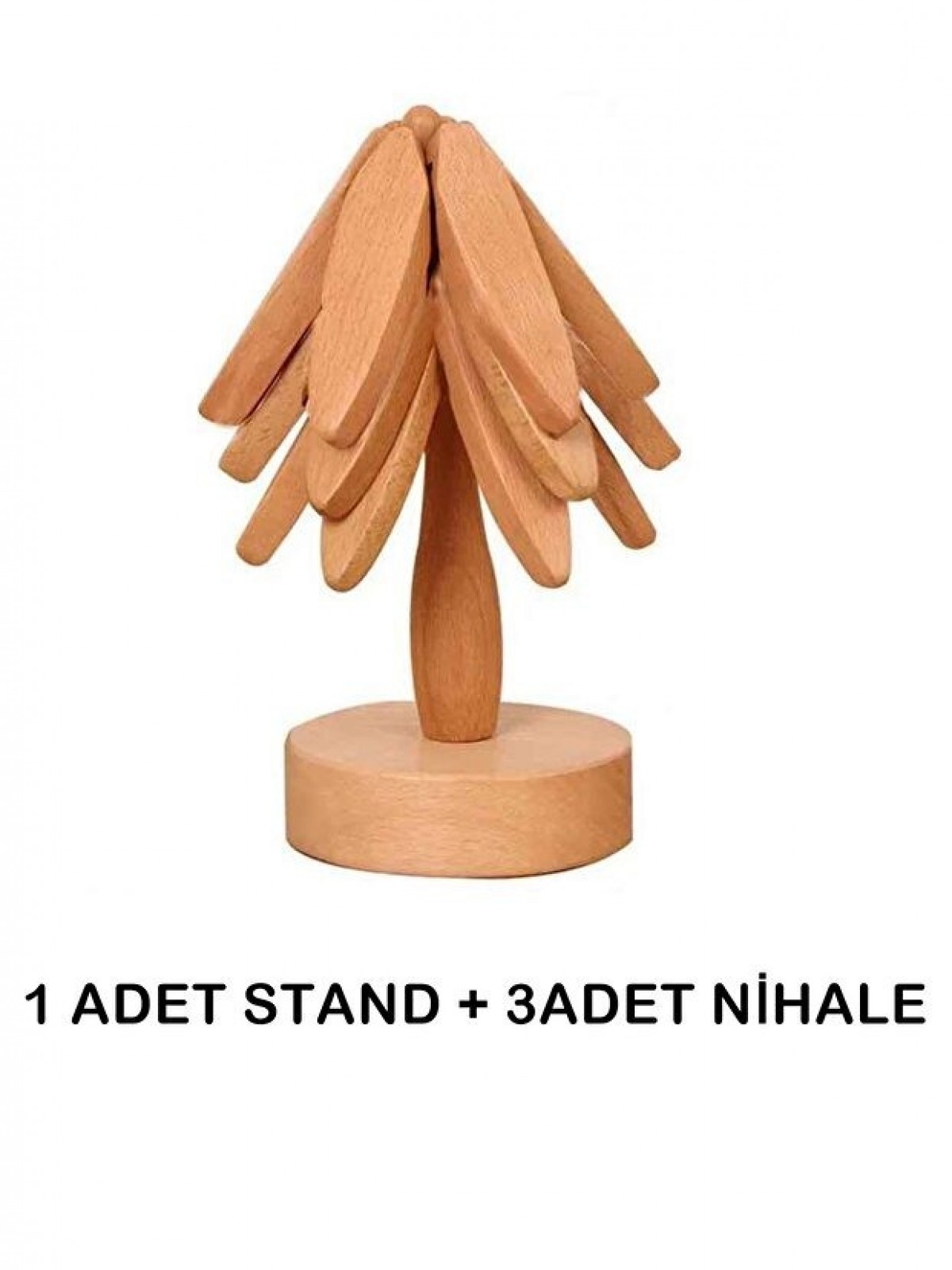 3'LÜ STANDLI BAMBU NİHALE SETİ