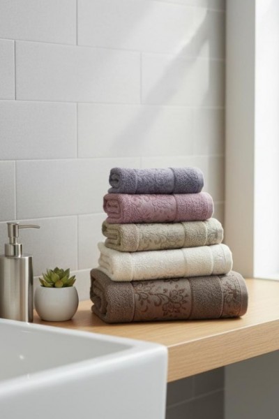 RİNG EL VE YÜZ HAVLUSU 6'LI TAKIM