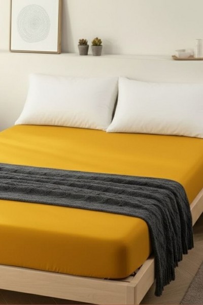 MANOA TEK KİŞİLİK FİTTED ÇARŞAF(HARDAL)