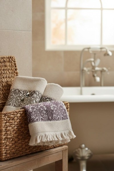 EL-YÜZ  HAVLUSU CAKARLI/DESENLİ 2'Lİ TAKIM