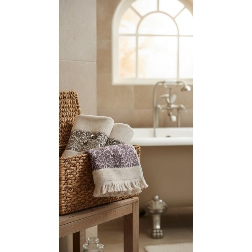 EL-YÜZ  HAVLUSU CAKARLI/DESENLİ 2'Lİ TAKIM