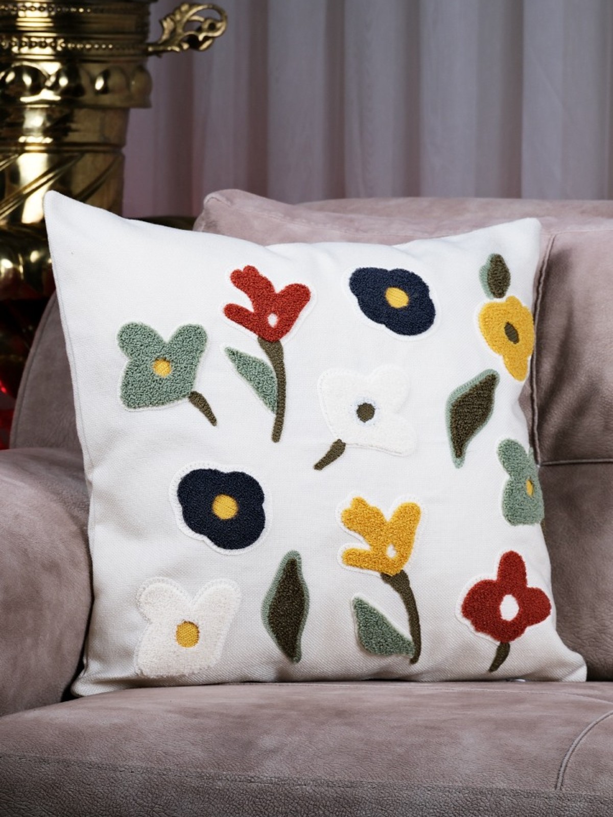 BOHEM PUNCH KIRLENT ( ELYAF DOLGULU İÇ YASTIK DAHİL)