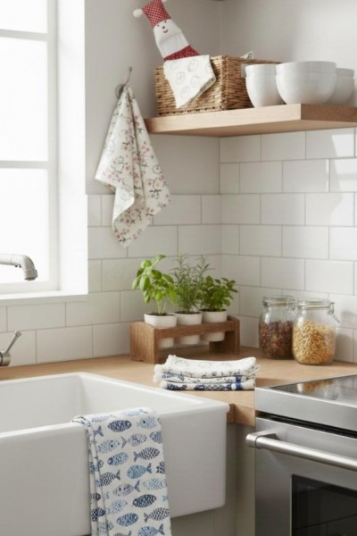 RENKLİ MUTFAK EL HAVLUSU 3'LÜ TAKIM + BÜYÜK BOY PEŞETLİK