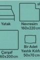 MASALSI  ÇARŞAFLI NEVRESİM TAKIMI (TEK KİŞİLİK)