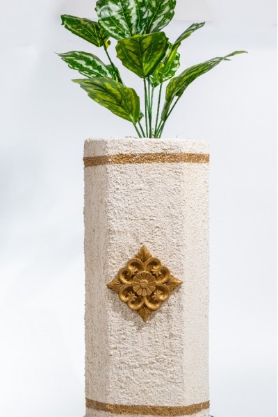 DEKORATİF İSPANYOL TARZI (IŞIKLI, YAPAY ÇİÇEKLİ) SAKSI  