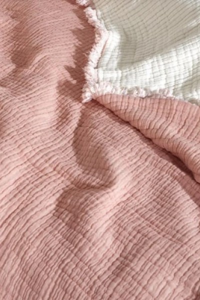 DESTİNY HOMETEX MÜSLİN YORGAN( PEMBE )/ ÇİFT KİŞİLİK 180X250 CM