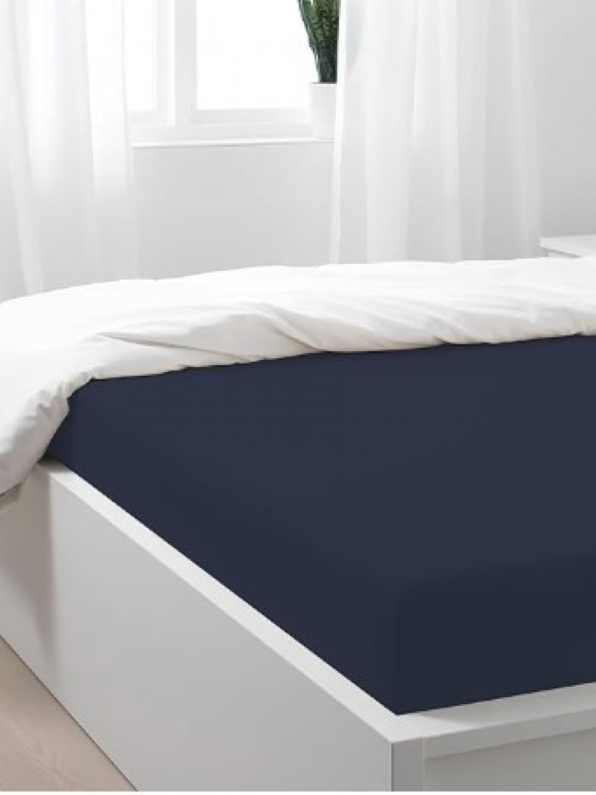 MANOA TEK KİŞİLİK 100x200 FİTTED ÇARŞAF ( KOYU MAVİ )