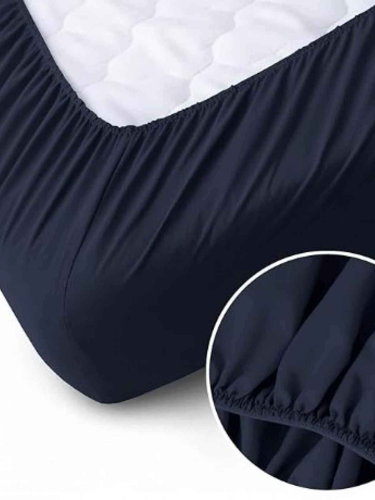 MANOA TEK KİŞİLİK 100x200 FİTTED ÇARŞAF ( KOYU MAVİ )