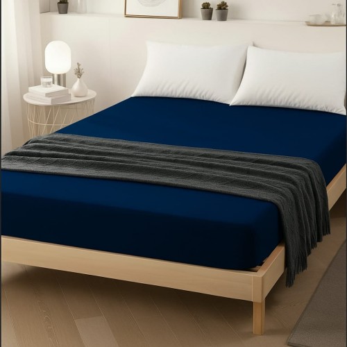 MANOA TEK KİŞİLİK 100x200 FİTTED ÇARŞAF ( KOYU MAVİ )