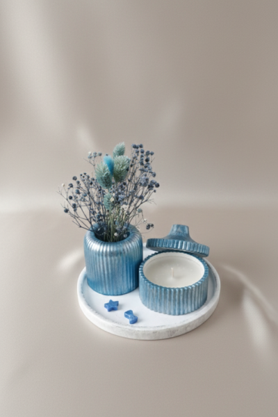 CELESTIAL BLUE DEKORATİF BİBLO SETİ