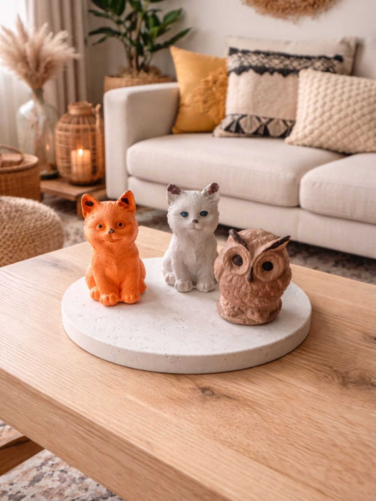 HAYVAN FİGÜRLÜ BİBLO ( 4’LÜ ) SET