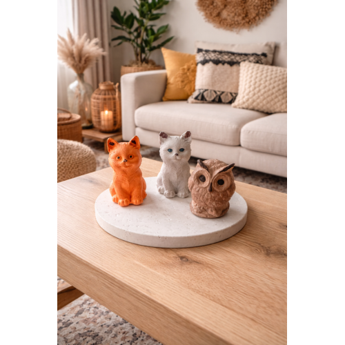 HAYVAN FİGÜRLÜ BİBLO ( 4’LÜ ) SET