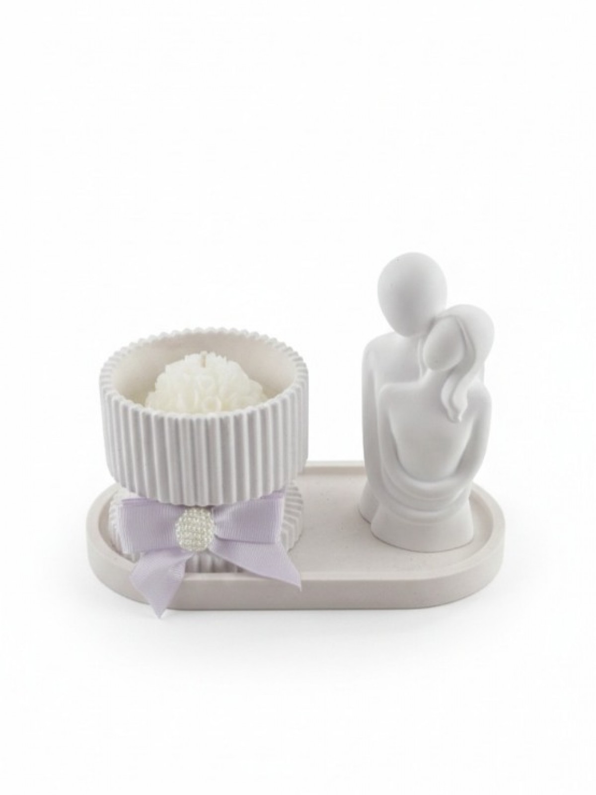 ROMANTİK SET BİBLO ( İÇİNDEKİ MUM DAHİL )