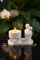 ROMANTİK SET BİBLO ( İÇİNDEKİ MUM DAHİL )